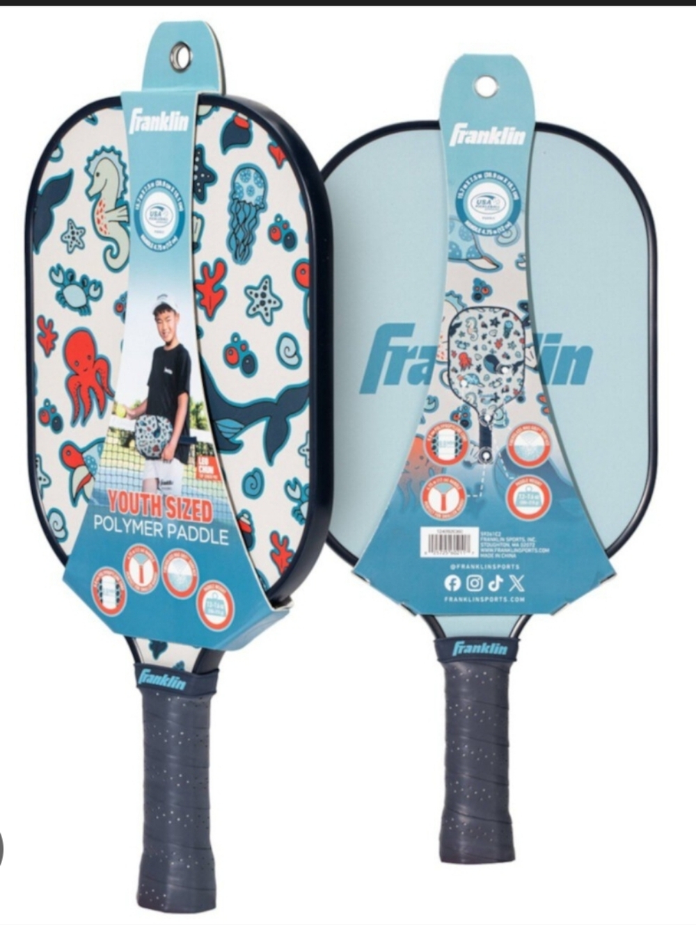 Franklin Youth Polymer Pickleball Paddles - Multiple Designs - Picture 2 of 4